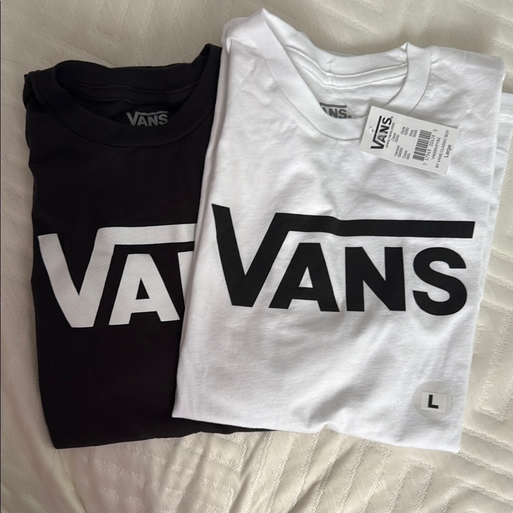 Vans Classic Black and White T-Shirts